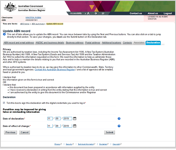 Checking your ABR details online ABR